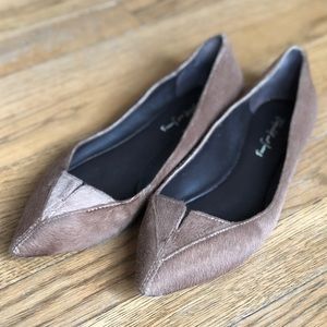 Elizabeth and James Pony Hair leather flats